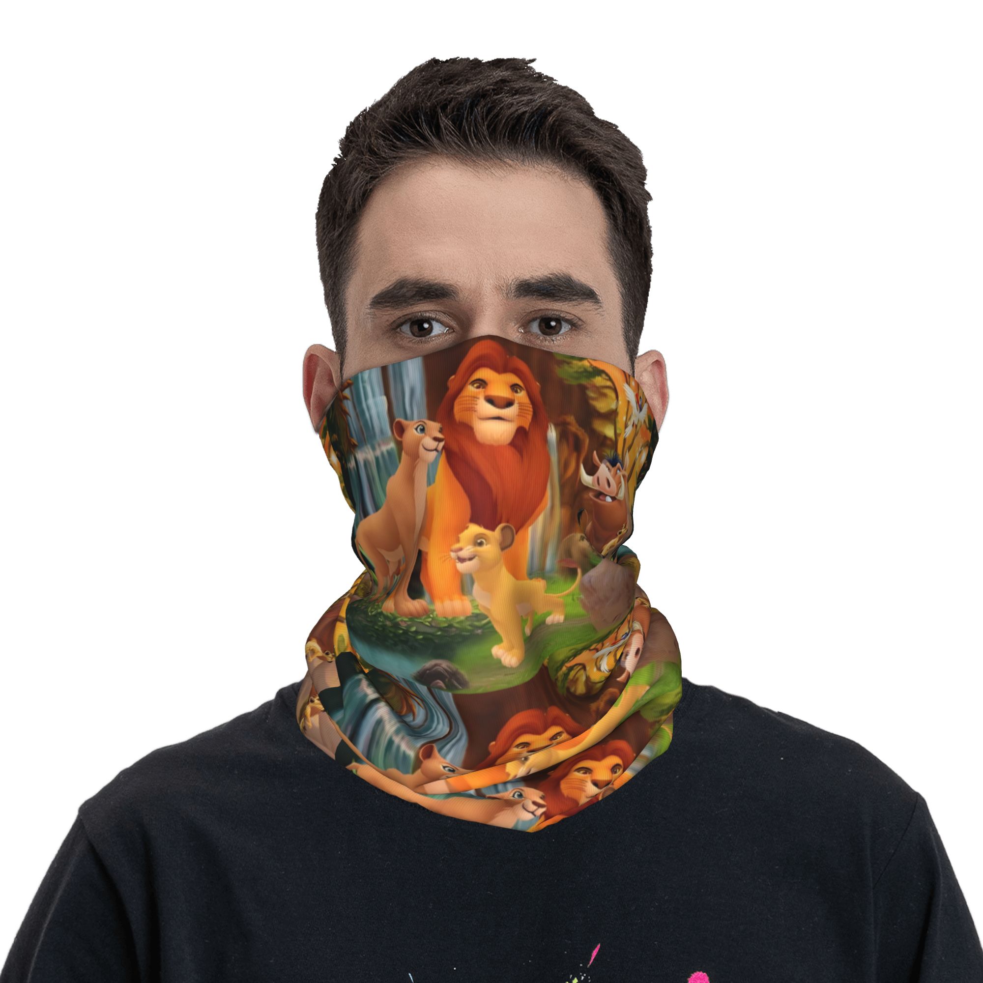 ผ้าพันคอแบบกำหนดเอง The L-Lion - Neck Gaiter Face Cover บทวิจารณ์และราคา