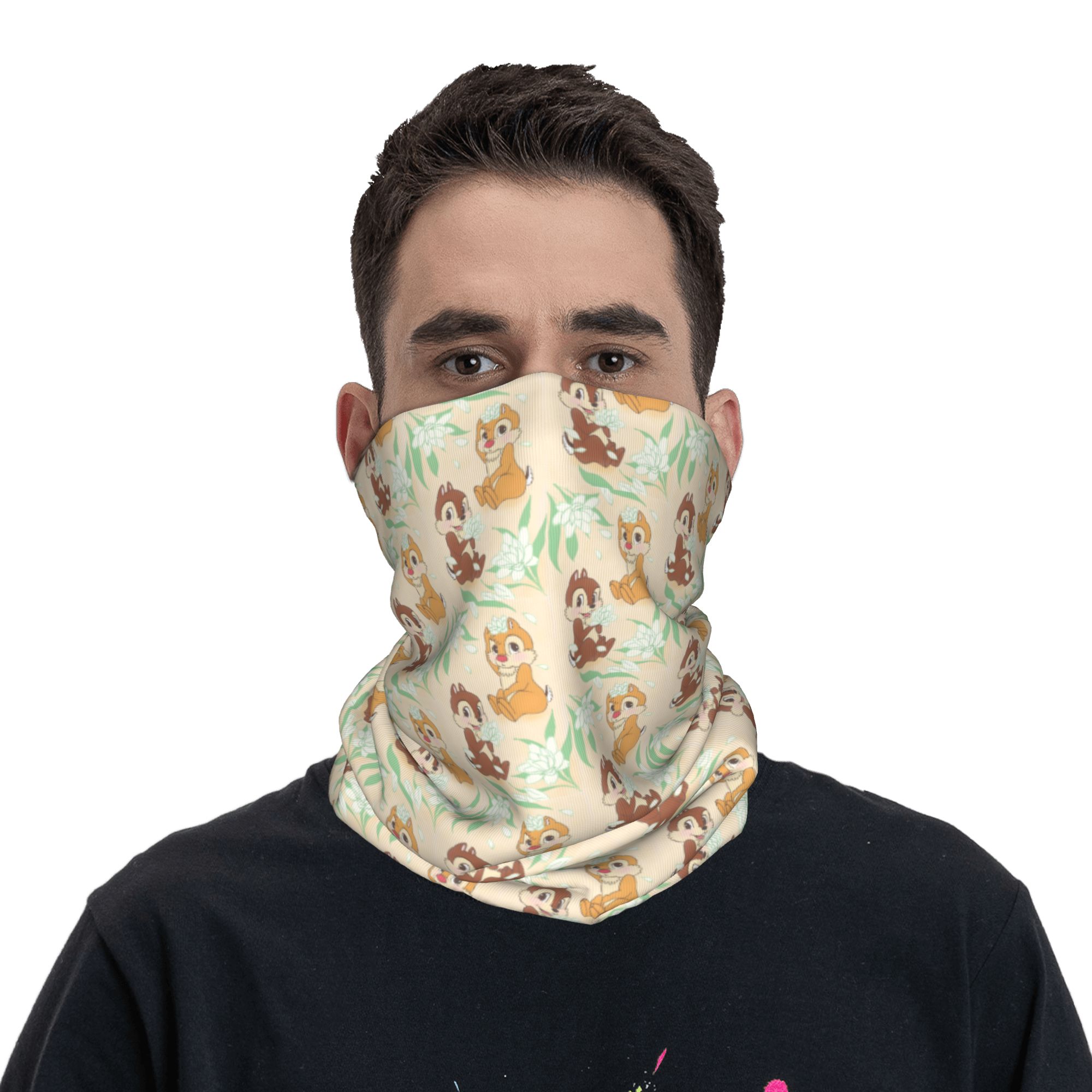 ผ้าพันคอแบบมีฮู้ดลายการ์ตูน C- - Neck Gaiter Face Cover บทวิจารณ์และราคา