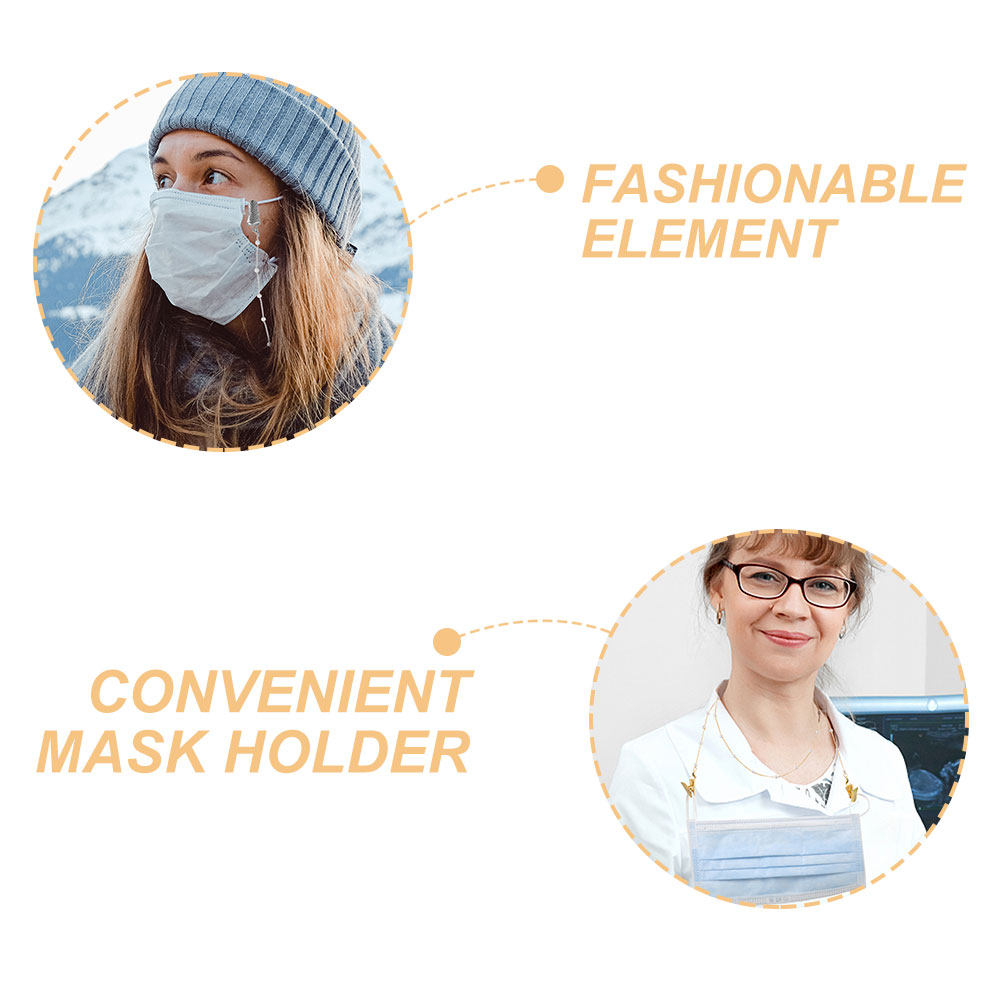 สายคล้องแว่นตาแบบลูกปัด 2 ชิ้น - Mask Chain Holder บทวิจารณ์และราคา