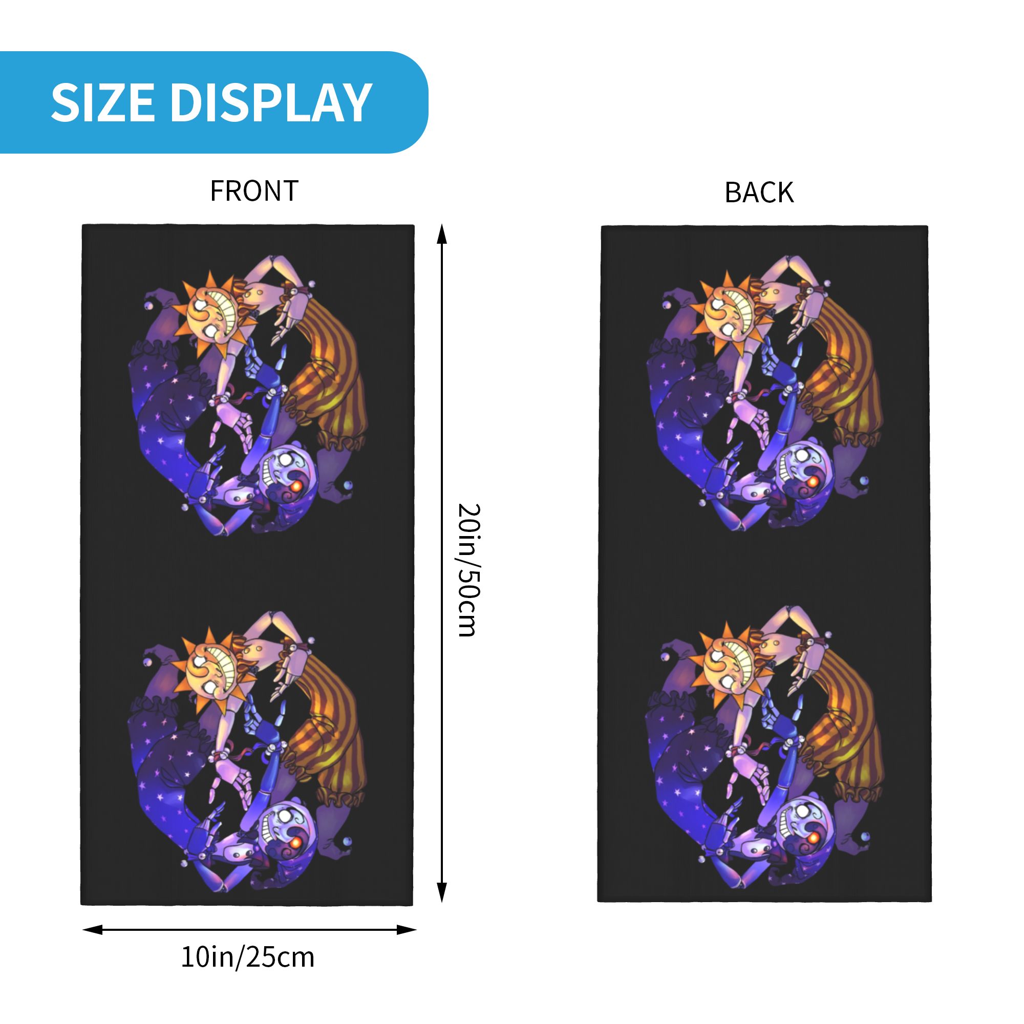 ผ้าคลุมหน้าลายซันแอนด์มูน FNAF - Neck Gaiter Face Cover บทวิจารณ์และราคา